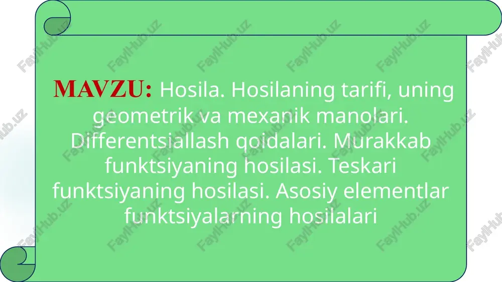 hosila — PPTX