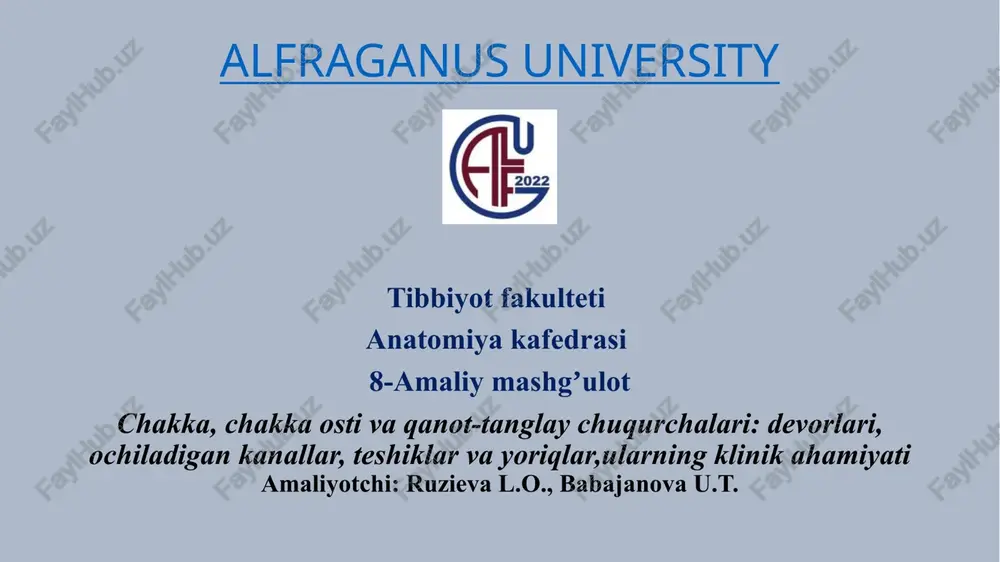 chakka, chakka ostiv aqanot-tanglay chuqurchalari — PPTX