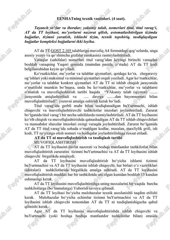 eenhatning texnik vositalari — DOCX