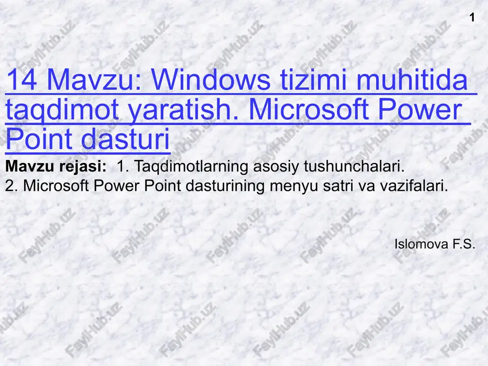 powerpoint — PPTX