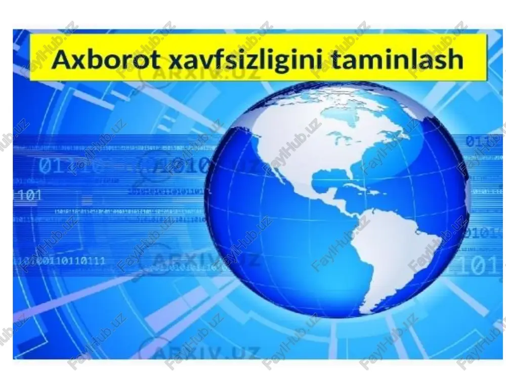 axborot va uning turlari — PPTX