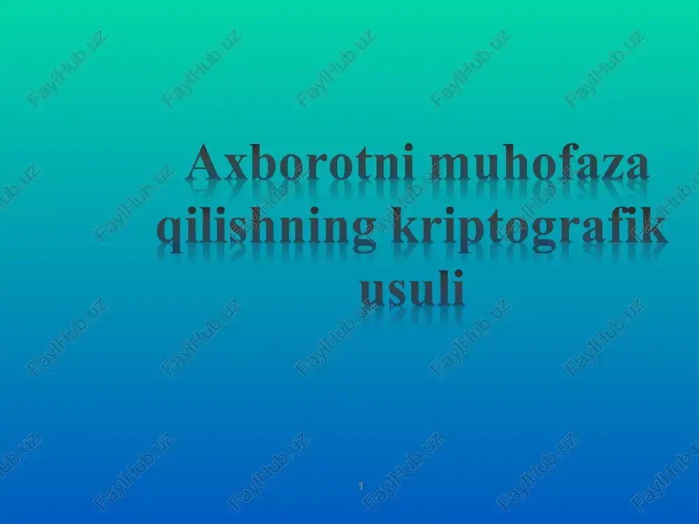 axborotni muhofaza qilishning kriptografik usuli — PPT