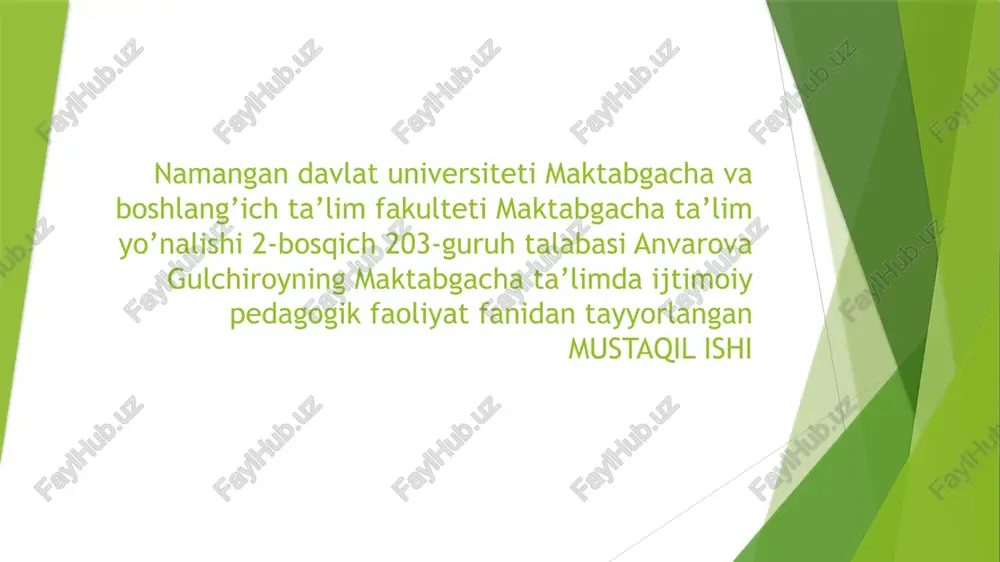 ijtimoiy pedagogik faoliyatda pedagogik metodlar — PPTX