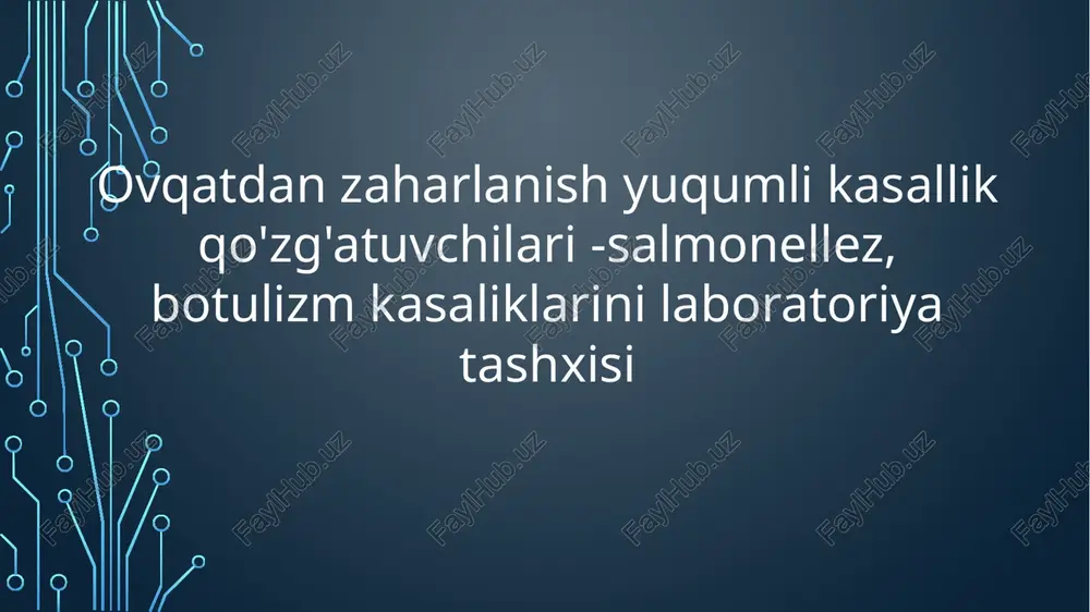 salmonella kasalligi — PPTX