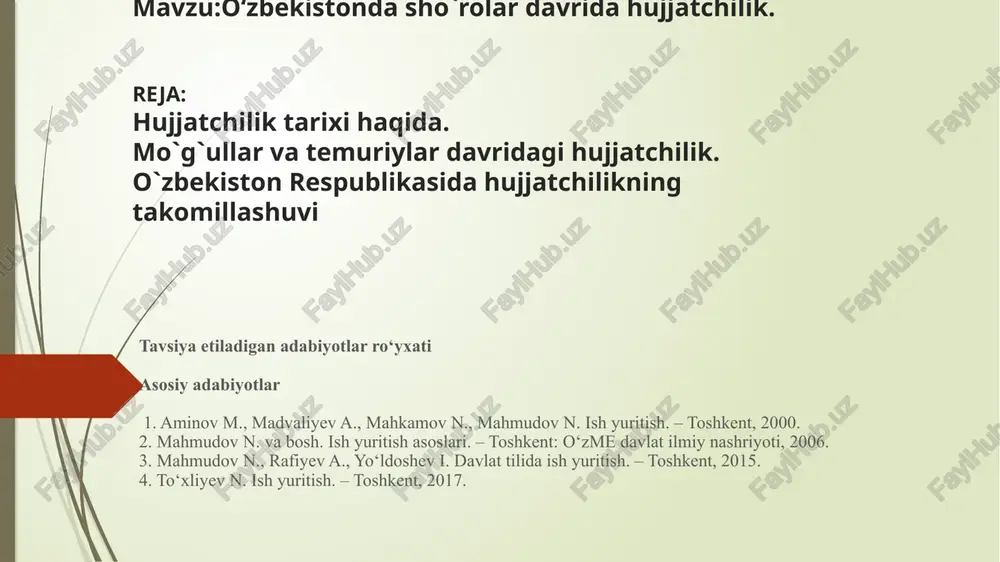 aminov m., madvaliyev a., mahkamov n., mahmudov n. ishyuritish — PPTX