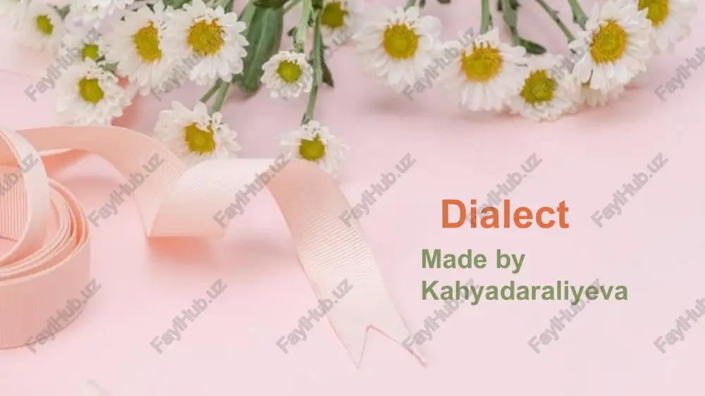 dialects — PPTX