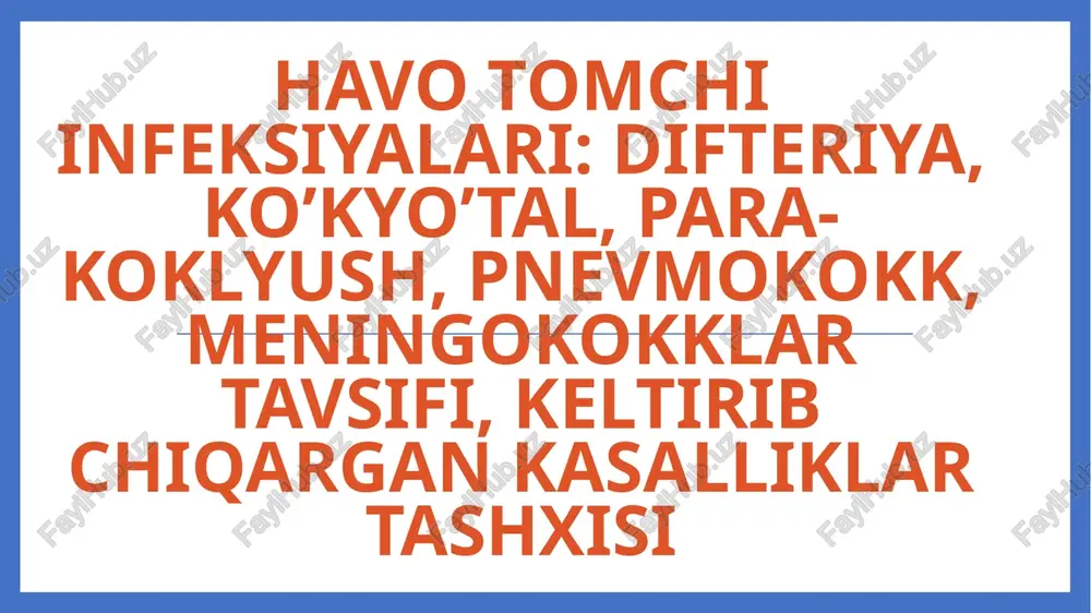 havotomchiinfeksiyalari — PPTX