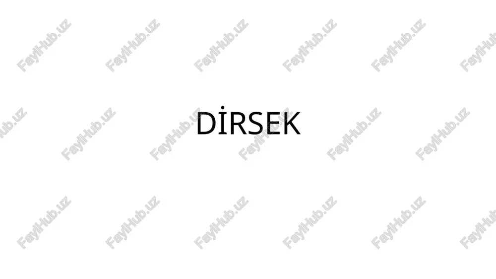 dirsek — PPTX