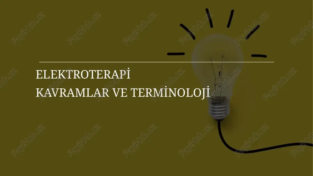 elektroterapi̇ — PPTX
