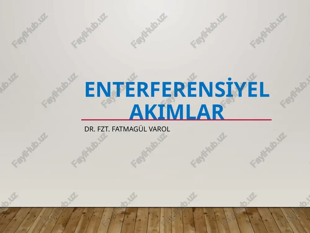 enterferensi̇yel akimlar — PPTX