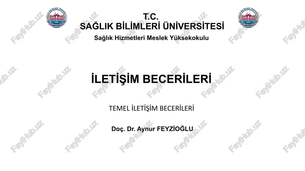 sözlü i̇letişim — PPTX