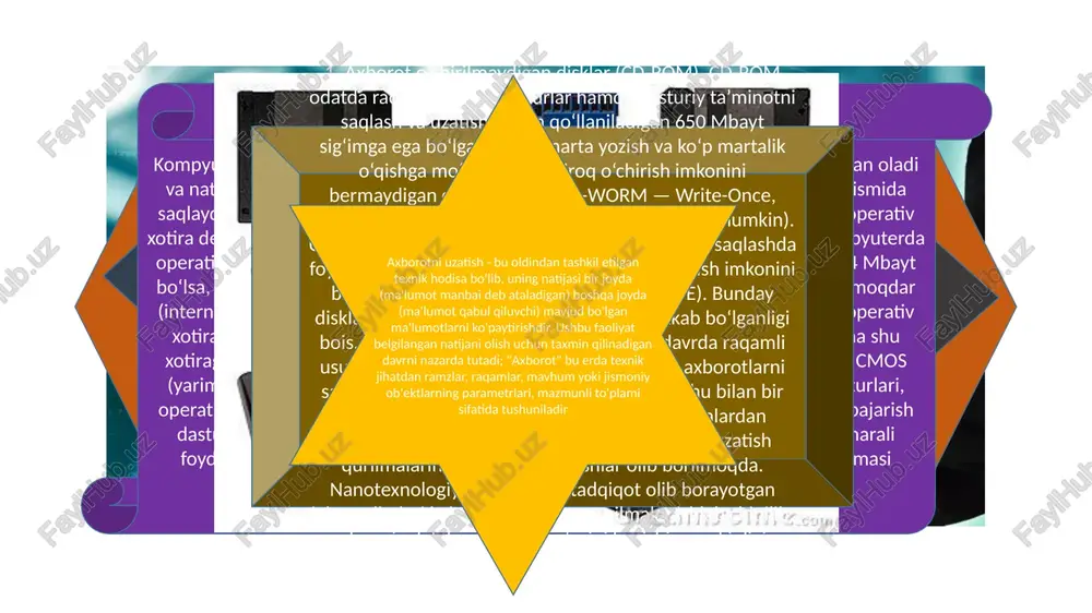 zamonaviy axborot tashuvchi qurilmalar — PPTX