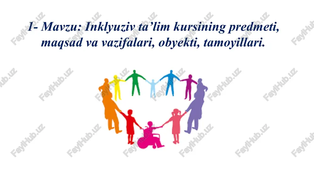 inklyuziv ta’lim kursi — PPTX
