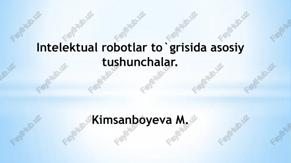 intellektualrobotlar — PPTX