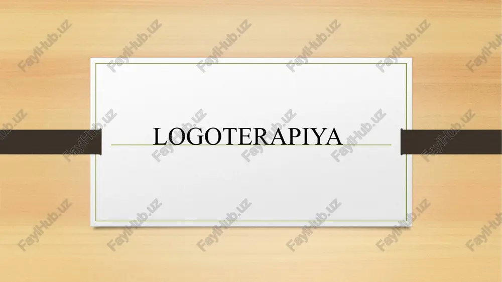 logoterapiya — PPTX