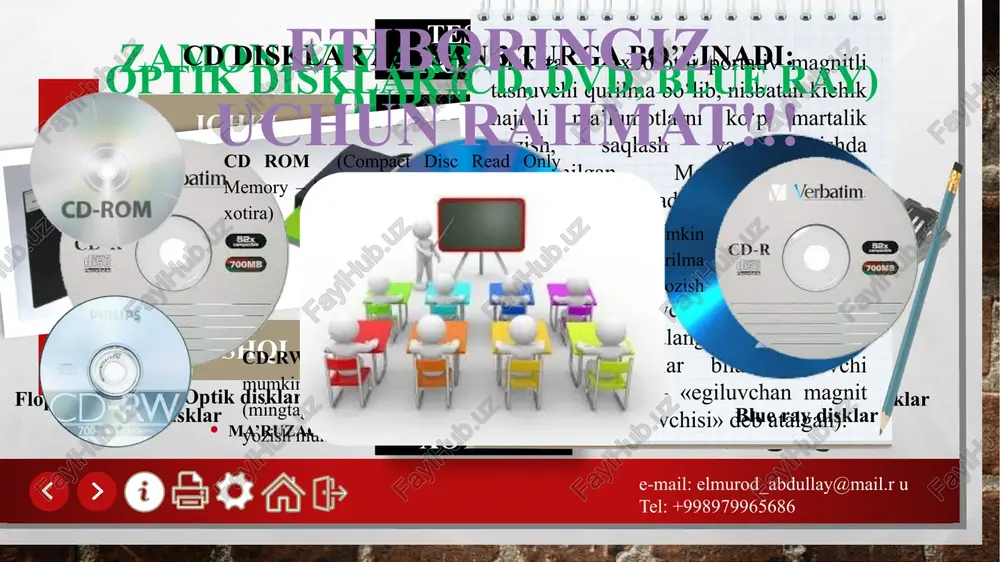 optikdisklar — PPTX