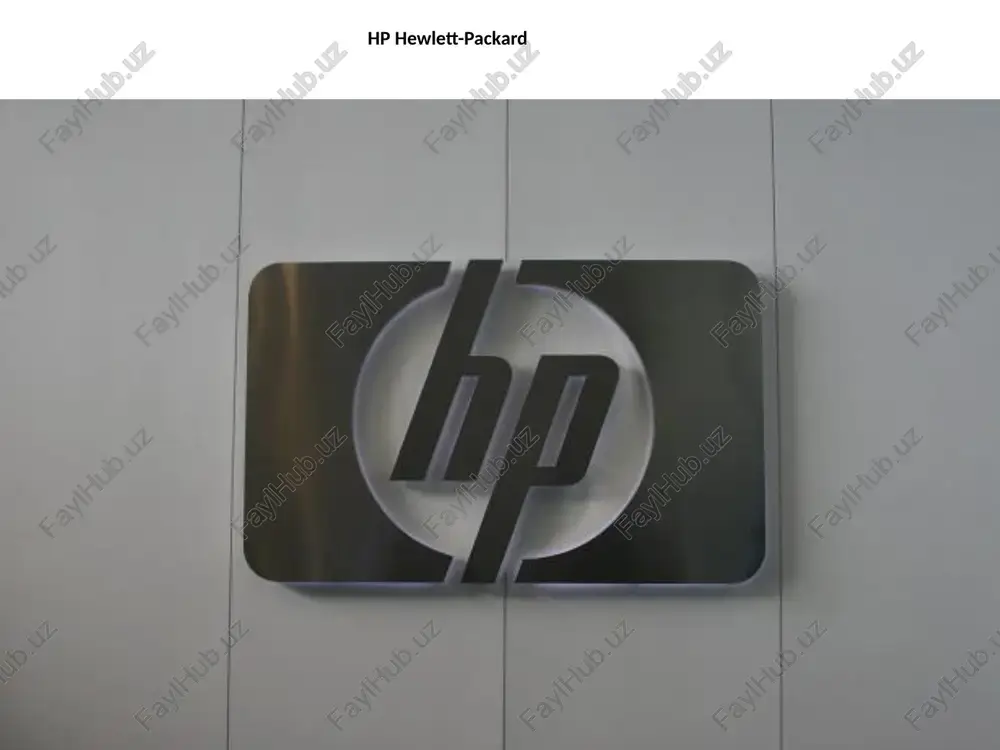 hp hewlett-packard — PPTX
