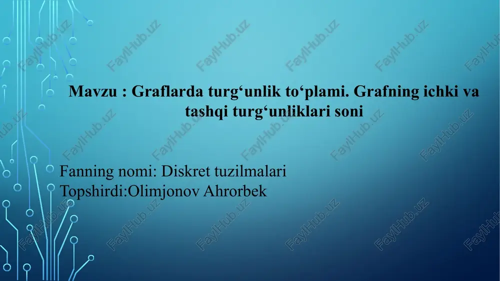 diskret tuzilmalari — PPTX
