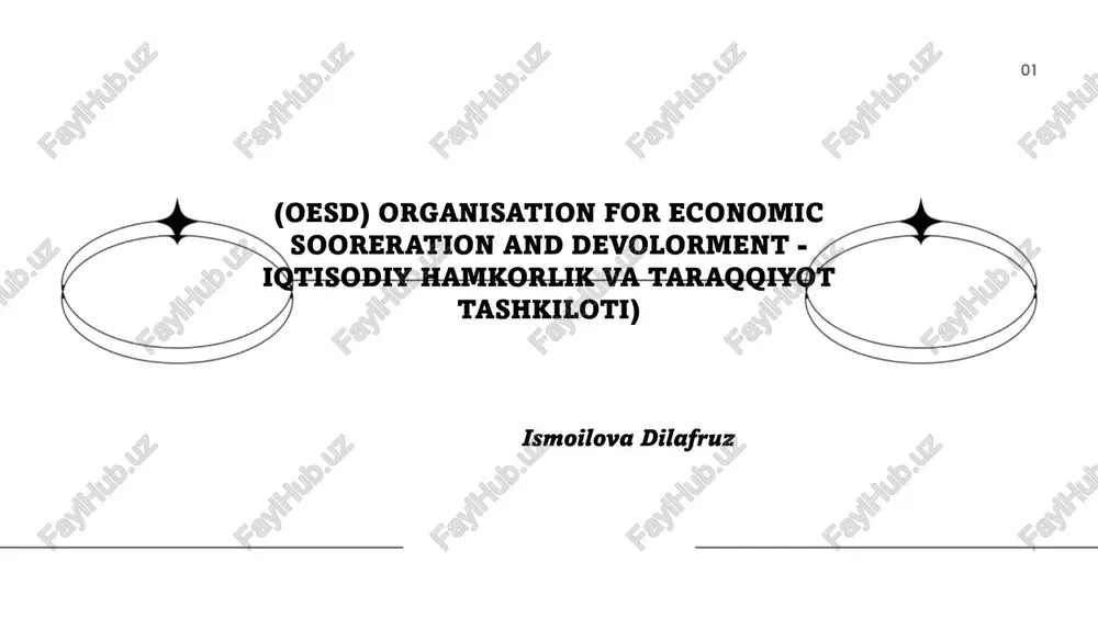 oesd tadqiqotlari va hisobotlari — PPTX