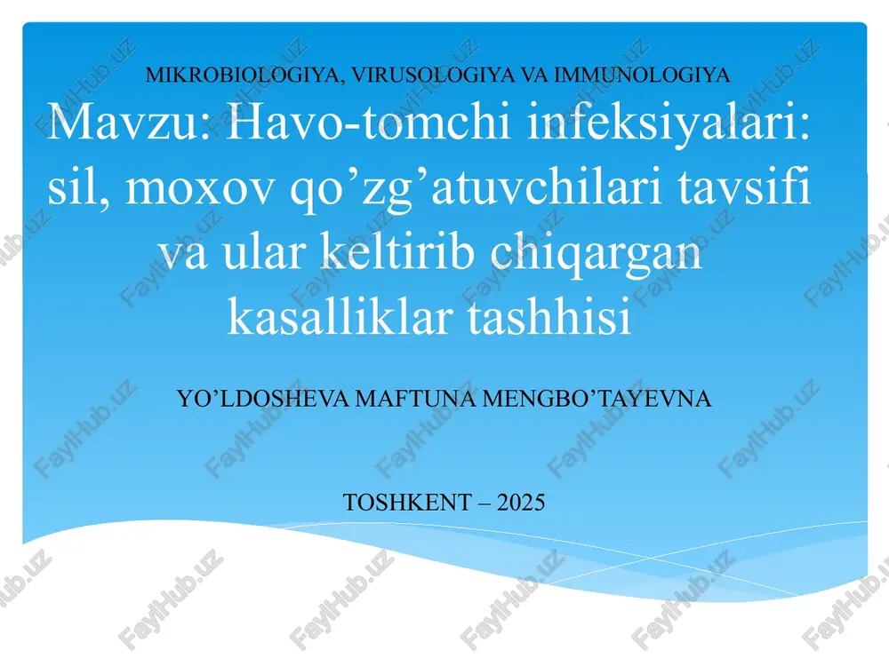 havo-tomchi infeksiyalar — PPTX