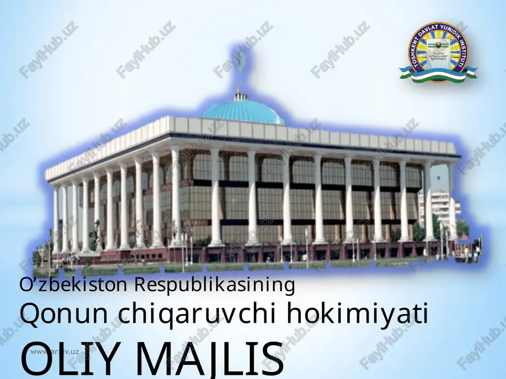 qonunchilik faoliyati — PPTX