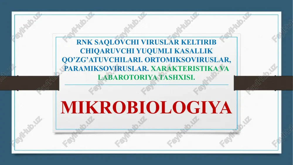 rnk saqlochi viruslar — PPTX