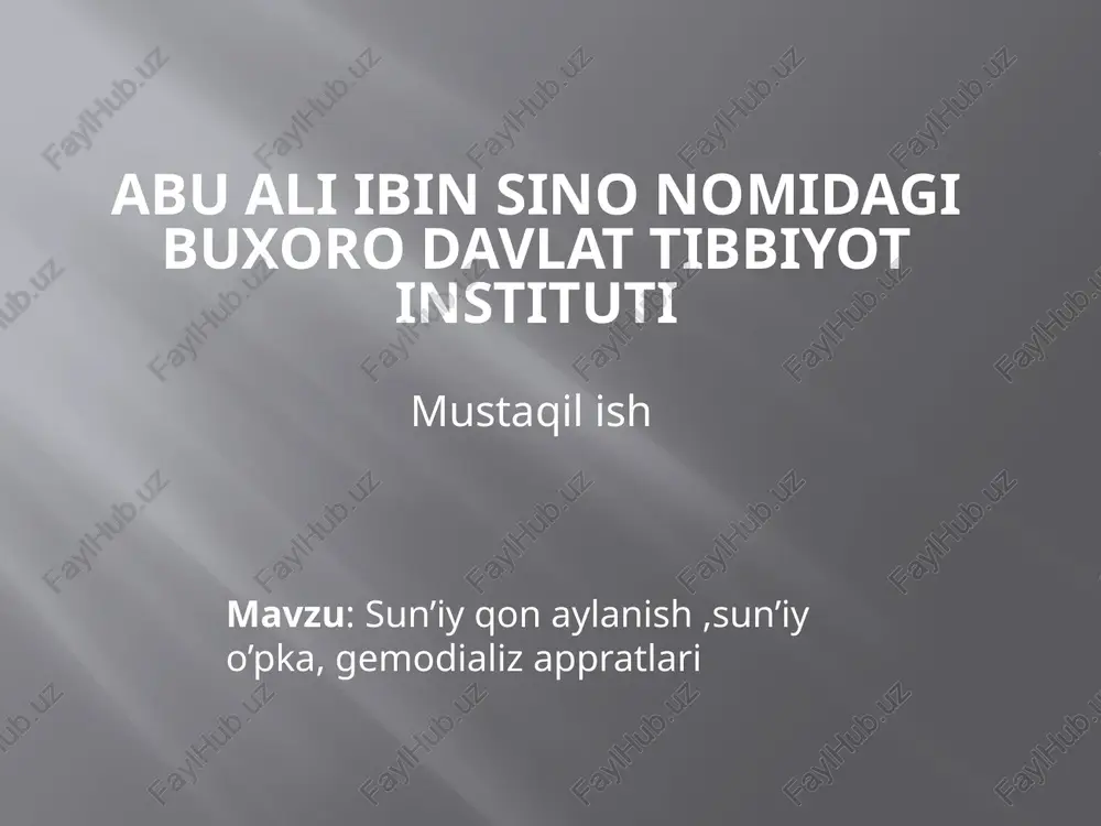 sun’iynafas — PPTX