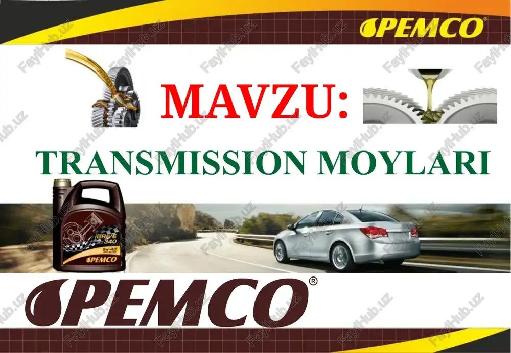 transmission moylari — PPT
