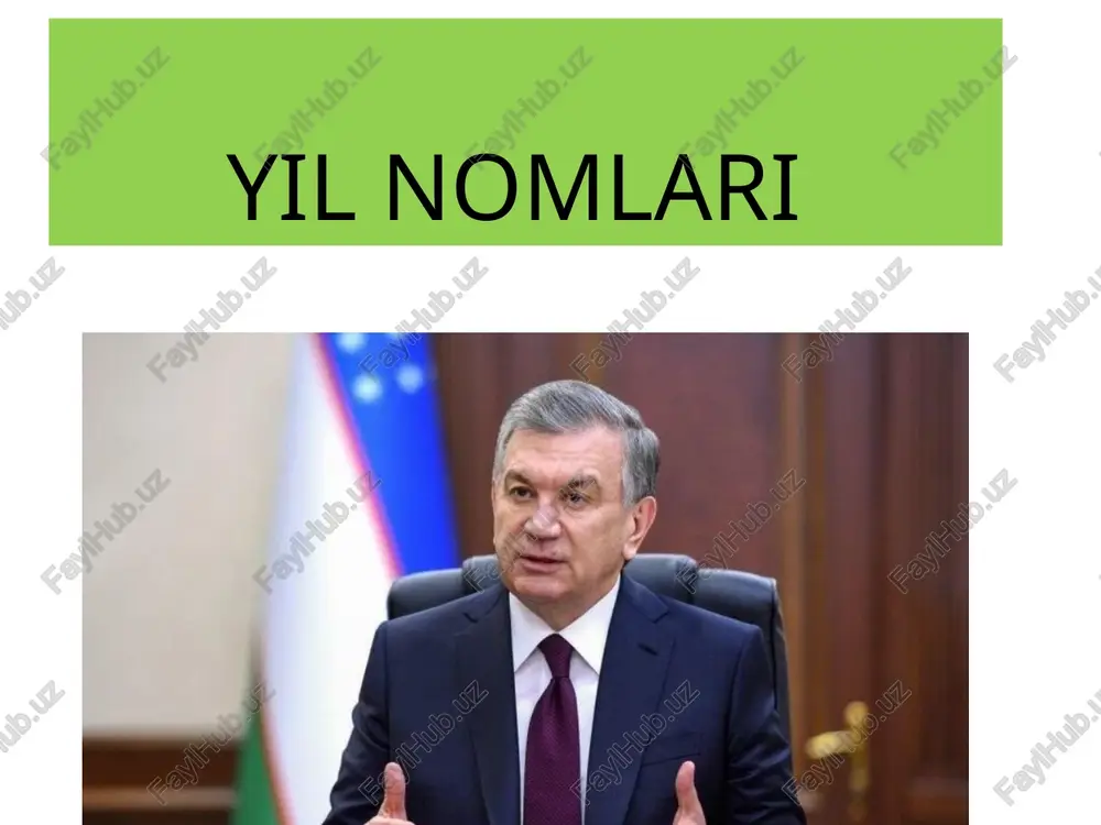 yilnomlari — PPTX