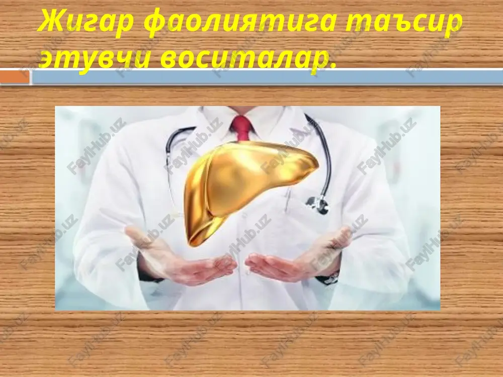jigar xaydovchi vositalar — PPTX