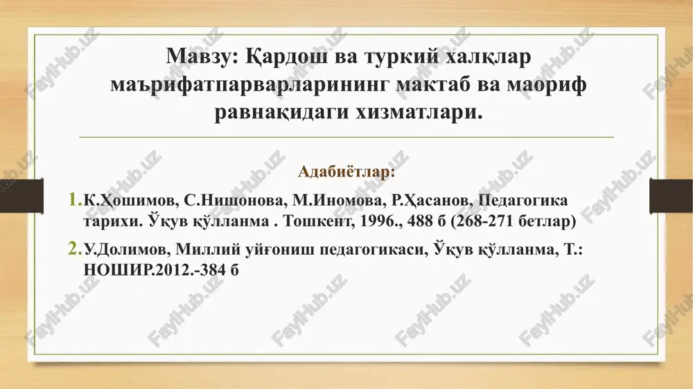 pedagogika tarixi — PPTX