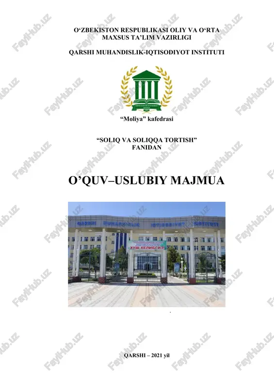 "o'quv uslubiy majmuasi" — DOC