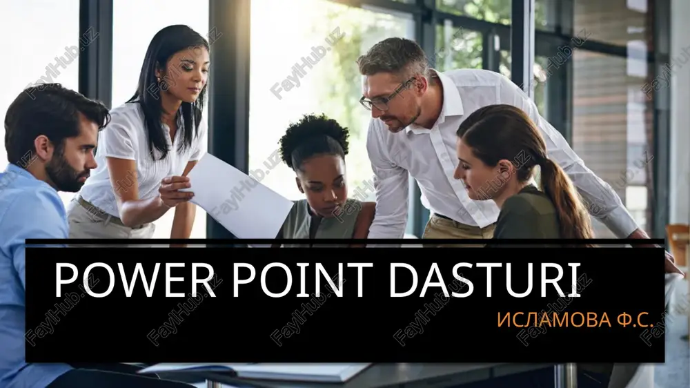 power point dasturi — PPTX