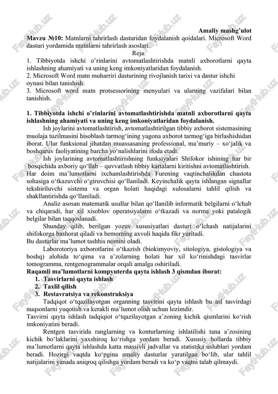 microsoft word matn muharriri dasturi — DOCX