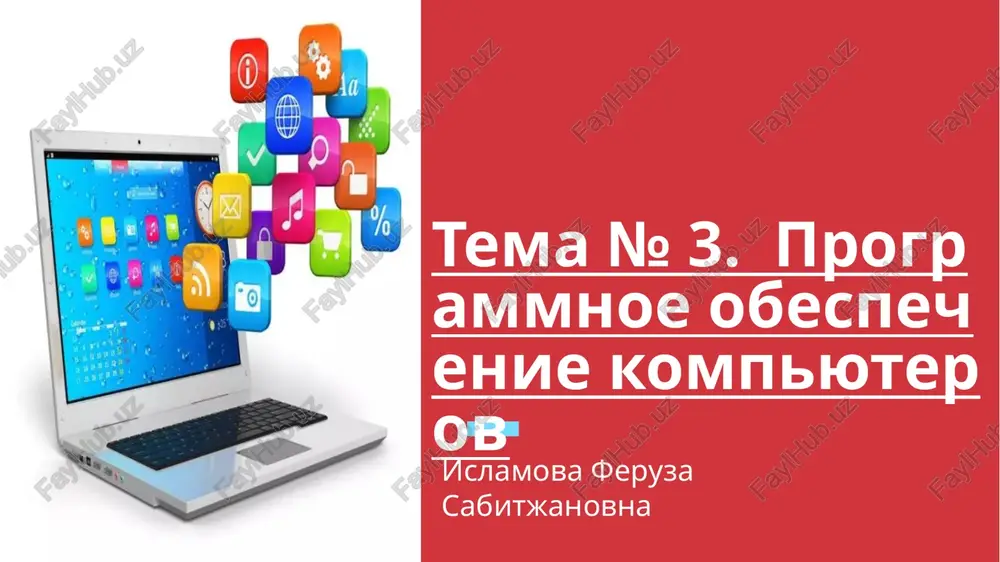 programmnoe obespechenie kompyuterov — PPTX