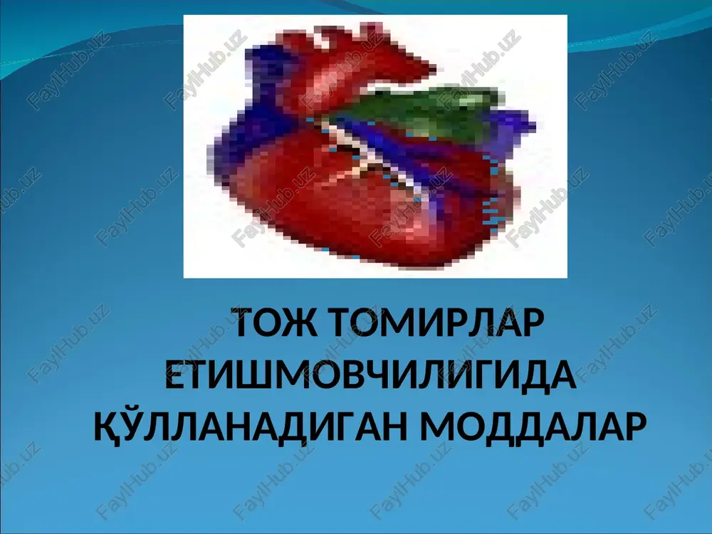 antianginal vositalar — PPT
