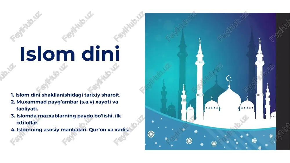 islom dini shakllanishidagi tarixiy sharoit — PDF