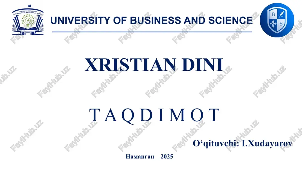 xristianlikningvujudgakelishi — PPTX