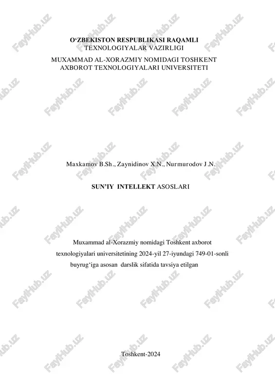 sunʼiy intellekt asoslari — PDF