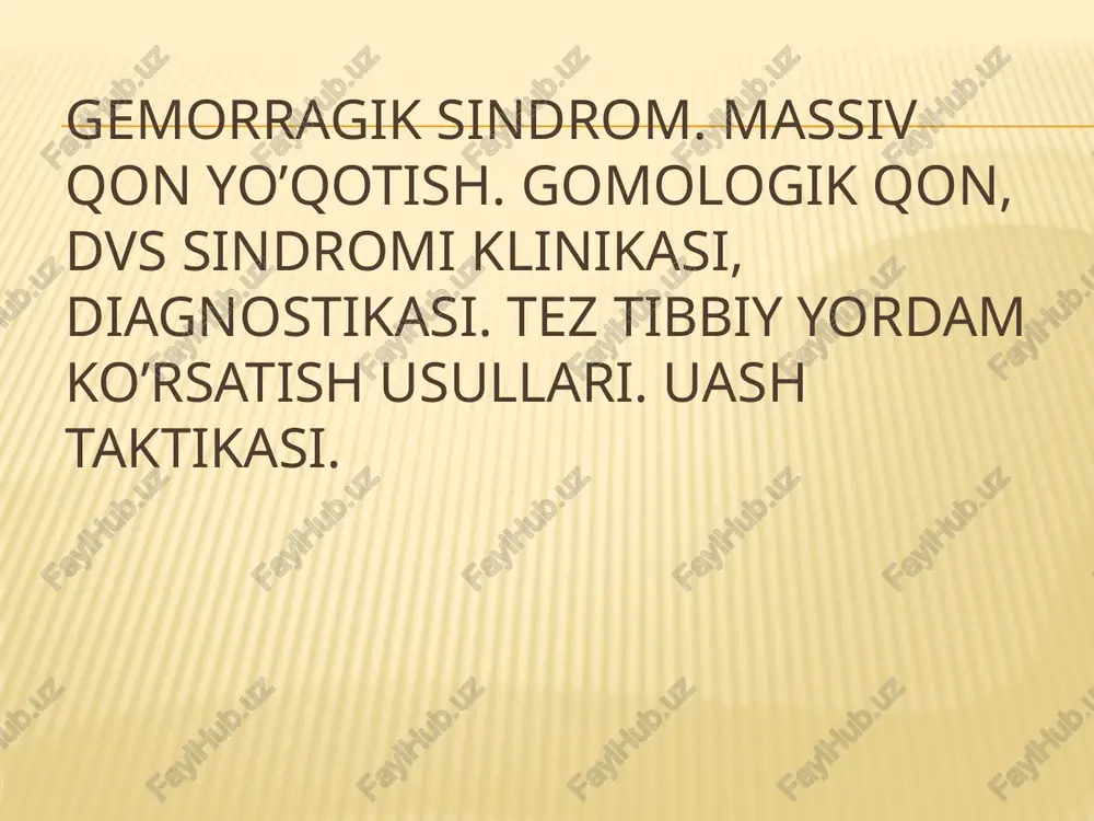 gemorragiksindrom — PPTX