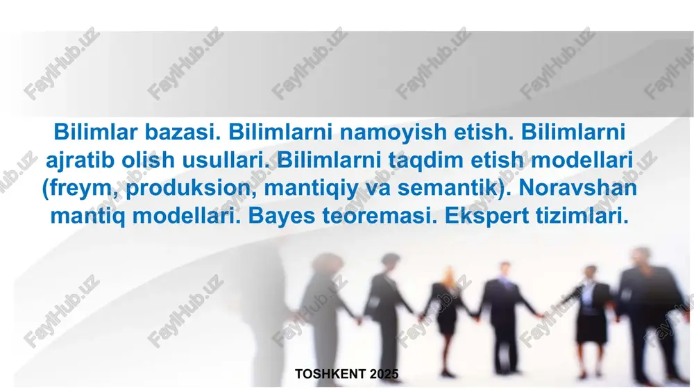 bilimlar bazasi — PPTX
