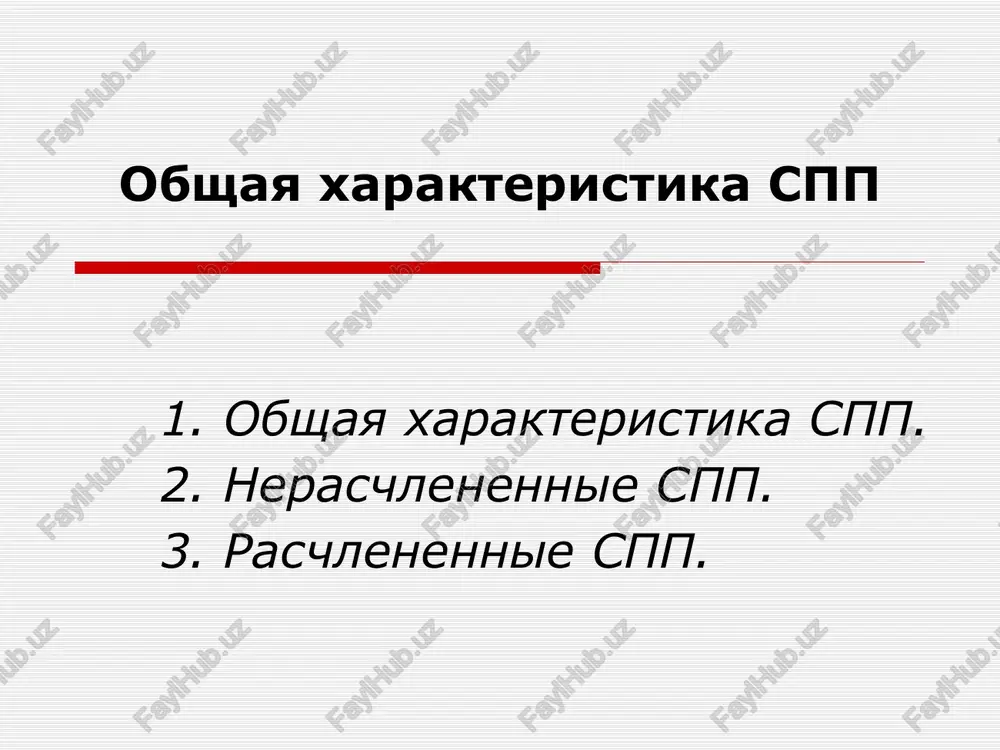 obshaya xarakteristika spp — PPTX