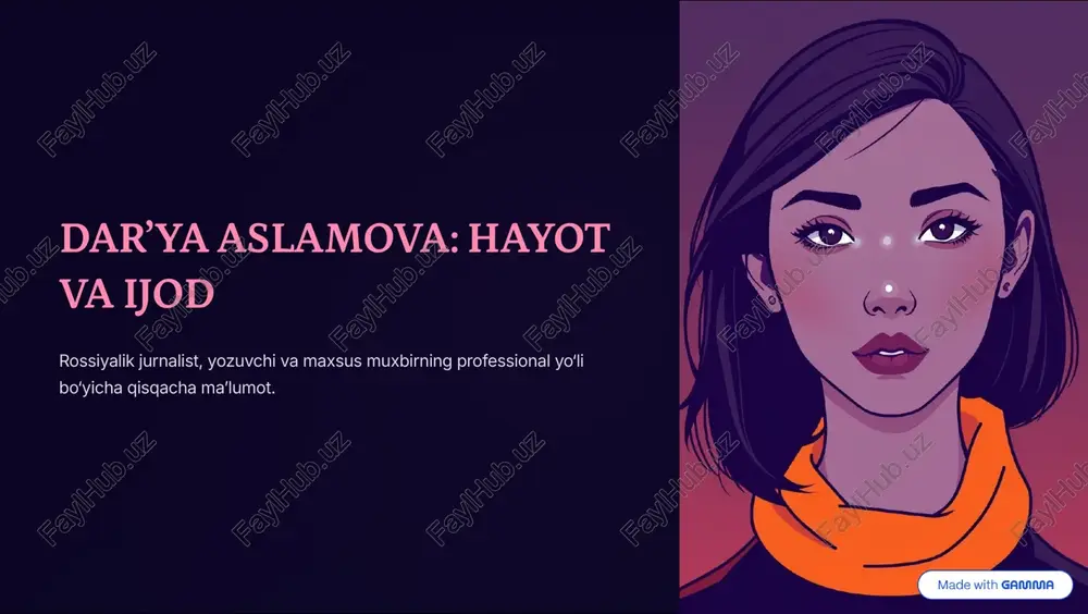 darya-aslamova-hayot-va-ijod — PDF