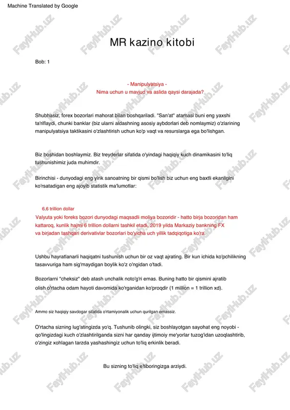 forex bozorlari mahorati — PDF