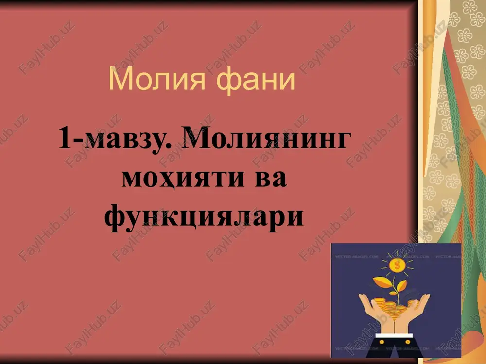 moliya fani — PPT