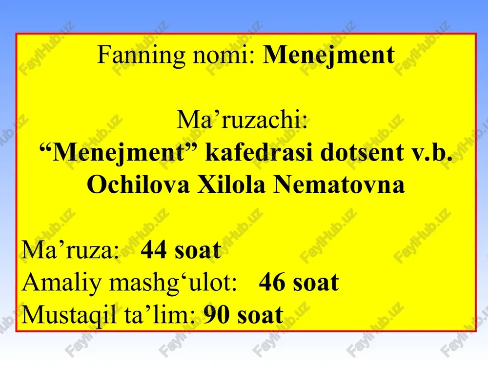 menejment — PPT