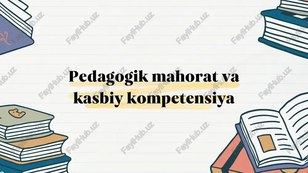 pedagogik kompetensiya — PDF