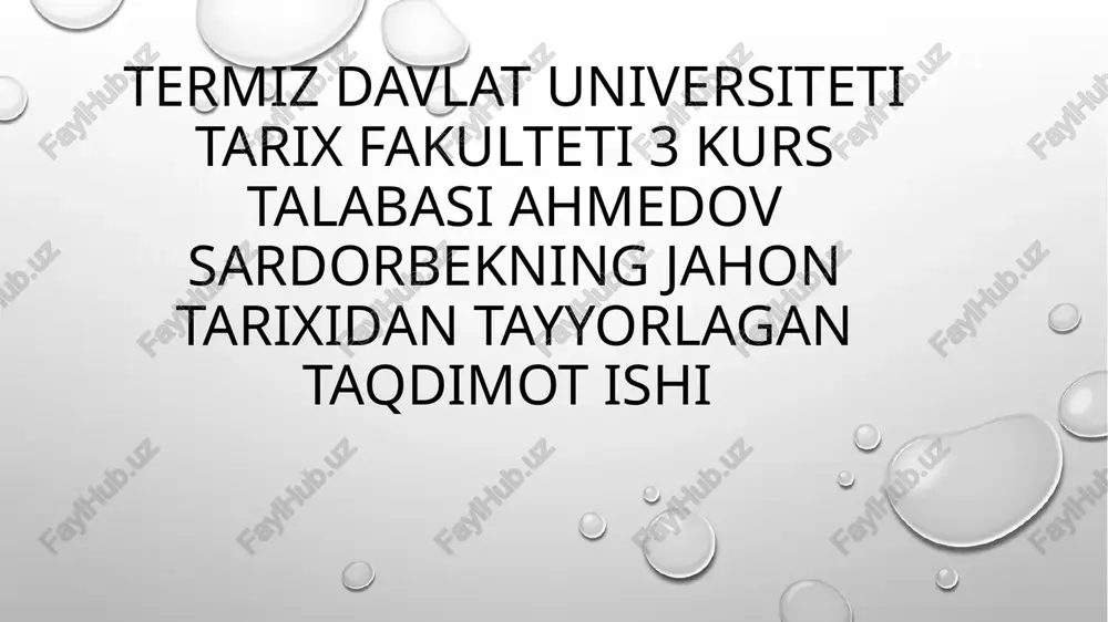 ahmed shoxning ichki va tashqi siyosati — PPTX