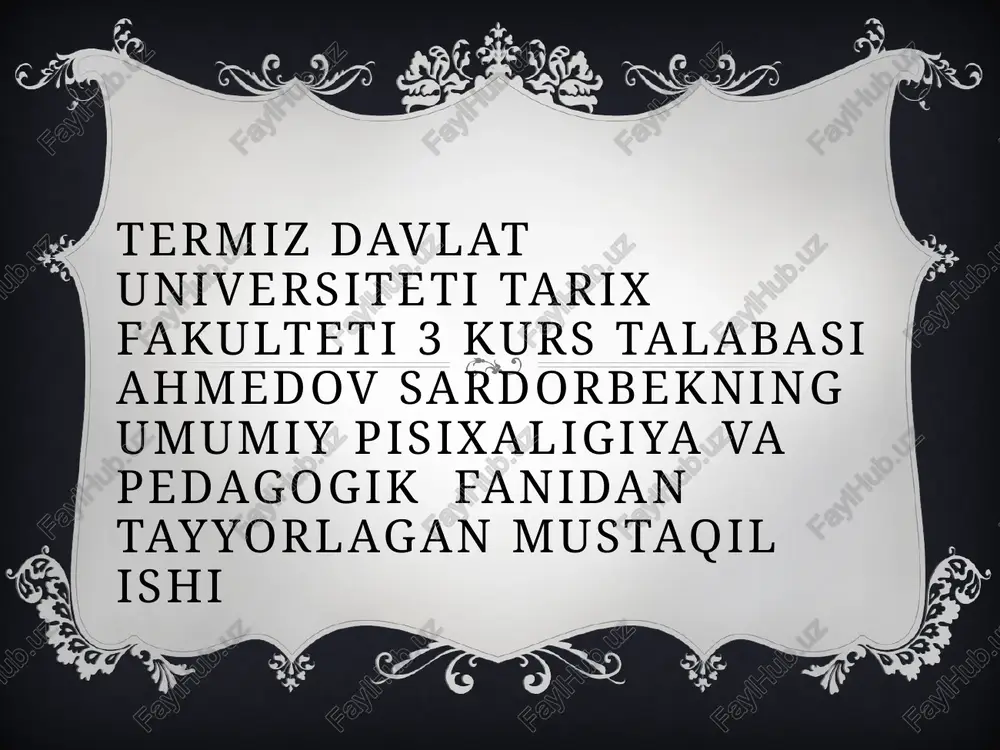 sezgi turlari va unung qonuniyatlari — PPTX