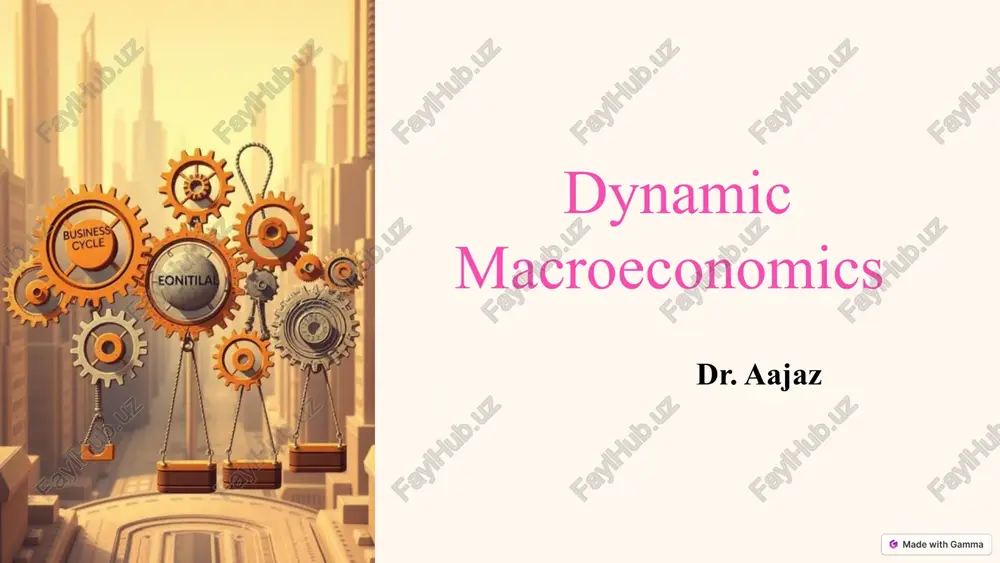dynamic macroeconomics — PPTX